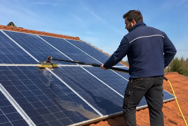 Nettoyage et entretien de panneaux solaires à Collias
